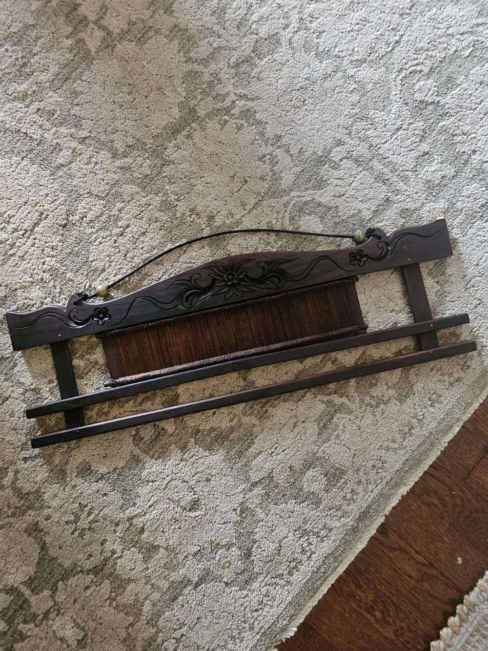 Antique Wooden Loom Reed Primitive Weaving Tool Rustic Farmhouse Textile Decor